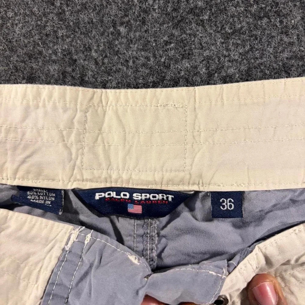 Polo Ralph Lauren Mens Grey Swim Shorts Board Shorts Size 36 Preppy 21 Graphic